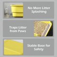 thumbnail image 5 of Extea Large Cat Litter Box With High SidesCat Boxes For Indoor Cats Cat Litter Pan For Kitty Litter Box With Low Entry Easy To Clean AntiSplashing 23.6 X15.7 X6.2 Green, 5 of 7