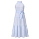 thumbnail image 4 of SAYOO Vestido de mujer, patrón de rayas, cuello halter, sin mangas, con lazo en la cintura, falda de una pieza para mujer SAYOO Casual, 4 of 7