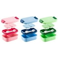 thumbnail image 3 of BUYISI Lunch Box, Leakproof Lunch Box For Kids With 4 Compartments 2 Sauce Pot Set Blue, 3 of 5