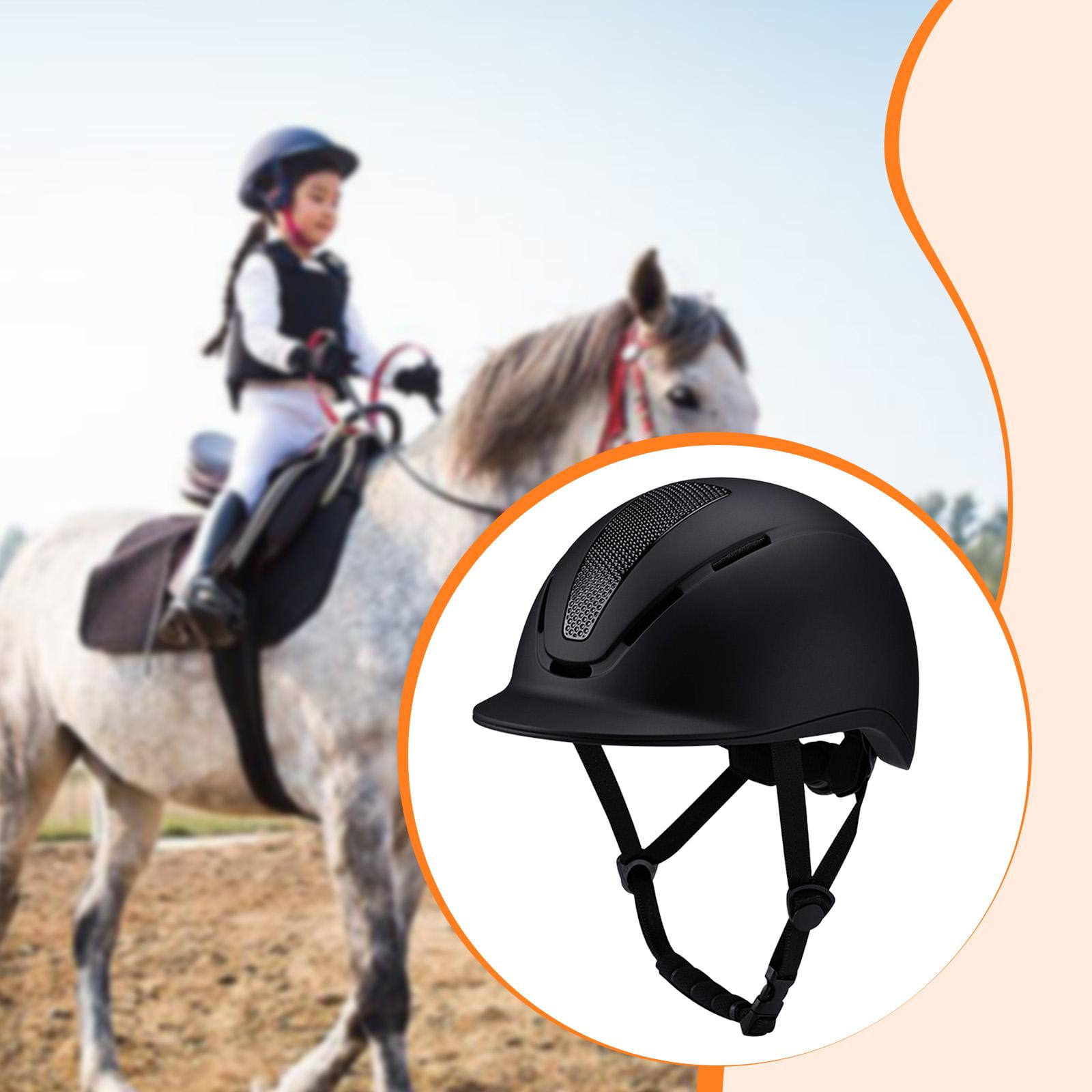 Equestrian Helmet Horse Riding Hat Adjustable PC EPS Material for Adult Youth Outdoor Sports Cycling