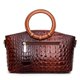 thumbnail image 4 of Bolso de mano para mujer, con estampado de cocodrilo, con anilla y bandolera inclinada, para mujer, 4 of 6
