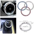 thumbnail image 2 of ORUYROP Crystal Bling Ring Car Decal Emblem, Crystal Bling Ring Metal Sticker (1 Pack Ring, Silver), 2 of 6