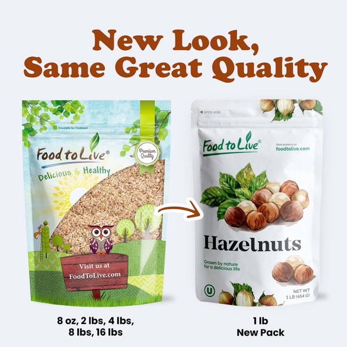 Hazelnut Meal, 2 Pounds – Vegan, Kosher, Bulk – by Food to Live
