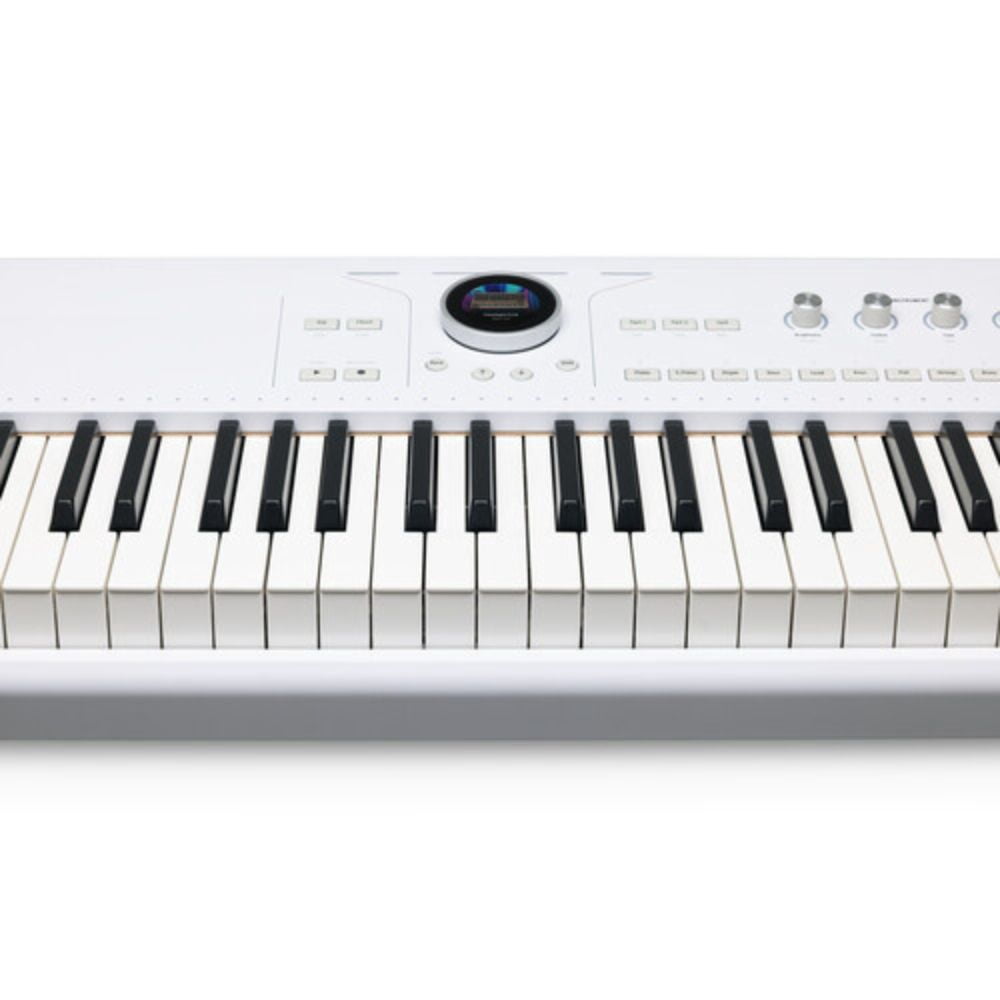 Arturia Astrolab 88 Avant-Garde Stage Keyboard with Analog Lab Pro Integration Bundle with Arturia Wooden Legs for KeyLab 88 MkII and PolyBrute — Adjustable, Sturdy and Elegant Stand
