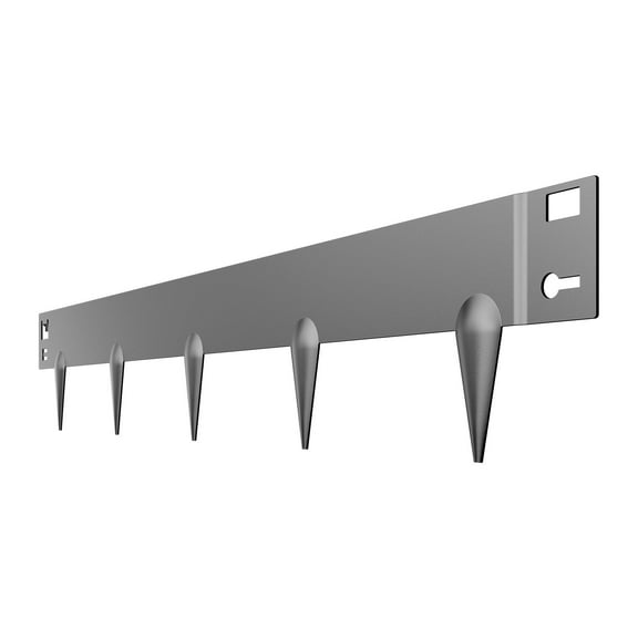 Steel Lawn Edging, 5-Pack 39” x 3” Dark Gray Rust-Resistant Garden Border for Landscaping & Flower Beds