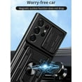 thumbnail image 3 of for Samsung Galaxy S23 Ultra (Not S23) Case Sliding Window Case with Card Holders, Cover with Slide Camera Protection Built-in Magnetic Kickstand Case for Samsung Galaxy S23 Ultra LJK Black, 3 of 9