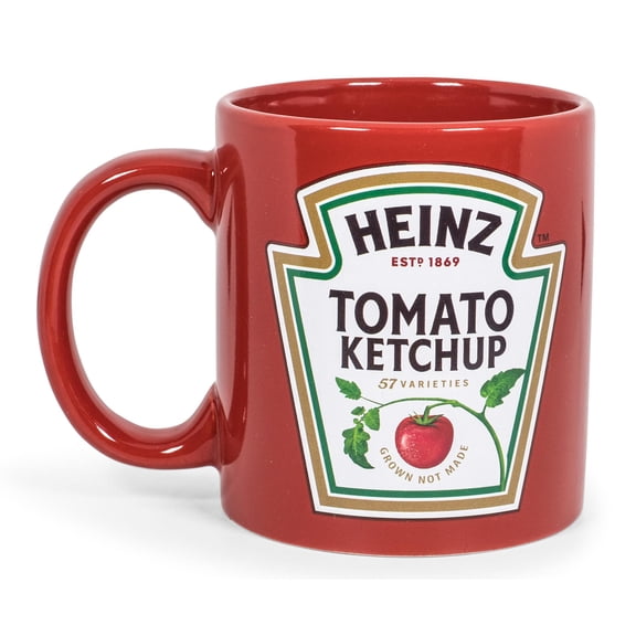 Heinz Ketchup Logo "Worth The Wait" Ceramic Coffee Mug | Holds 16 Ounces