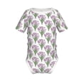 thumbnail image 2 of Balery Tulips Flowers Pattern Baby Climbing Clothes Infant Bodysuit Cute Infant Bodysuit Baby Romper-18 Months, 2 of 7