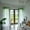 Green, variant on Hgallory Leaves and Birds Printed Semi Sheer Curtains for Bedroom Balcony, Voile Window Treatment Window Curtain for Living Room, 1 Panel, Rectangle, 40"x80", Green