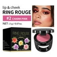 thumbnail image 1 of EGNMCR 2-in-1 Ring Rouge Lip and Cheek Color Portable Shiny Tint for Multi-Use Makeup lips care, 1 of 1