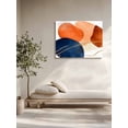 thumbnail image 4 of Navy Blue Burnt Orange Wall Art for Living Room,Canvas Picture Wall Decor for Bathroom Bedroom,Modern Retro Geometric Painting Artwork for Office Kitchen Hallway Dining Room Home Decorations 16"x20", 4 of 7