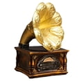 thumbnail image 2 of European Style Resin Phonograph Mini Phonograph Good Workmanship Decoration Desktop Vintage Gramophone Model for Home Office Restaurant Club, 2 of 9