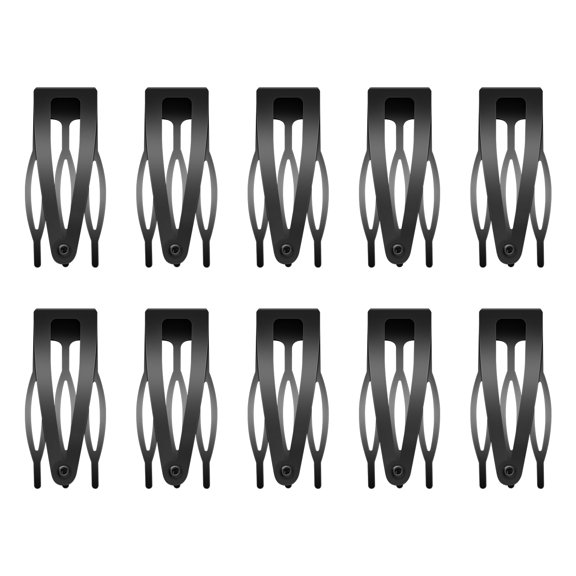 10 Pcs Double Grip Hair Clips, Metal Snap Hair Clips Hair Barrettes for Women Hair Making Salon Supplies Hair Accessories