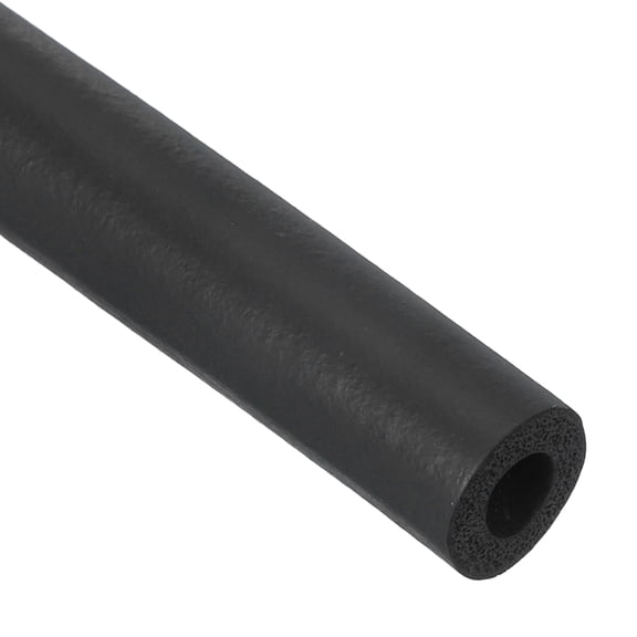 Uxcell 7mm ID x 15mm OD x 1m Long Pipe Insulation Foam Tube Cover Wrap Roll EPDM Tubing, Black