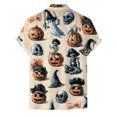 thumbnail image 4 of WOLIAUO Halloween Shirts Halloween Costumes Vintage Horror Shirt for Men Skeleton Graphic Tees for Adult 2026 Holiday Fall Spooky Season 2XL Beige, 4 of 8