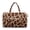 Brown Giraffe Skin, variant on Xixirimido Dinosaur Skulls Black Print Gym Bag for Women, Quilted Duffle Bag with Trolley Sleeve for Travel, Weekender Overnight Bag for Men Hospital Bags for Women