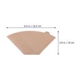 thumbnail image 2 of WRISTBIQUE 100Pcs Coffee Filter Light Brown for Filtering Coffee, 2 of 8