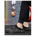 thumbnail image 2 of Men's Backless Slip‑on Mule Walking Shoes, Knit Mesh Casual Slide Footwear With Segmented Grooved Outsole for Daily Leisure, 2 of 4