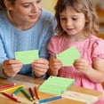 thumbnail image 4 of Klon Colored Cards Horizontal Cue Cards Flashcards School Learning Work Job Speech Etc. Content Note Cards, 4 of 5