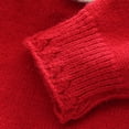 thumbnail image 3 of Esaierr Kids Baby Girls Knit Sweater Fleece Knite Pullover Cartoon Thick Sweatshirts Tops 1-6Y Toddler Newborn Red Autumn Winter Sweaters Round Neck Long Sleeve Knit Shirt, 3 of 6