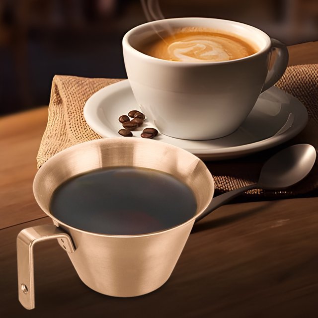 TIMIFIS Measuring Cup 304 Stainless Steel Measuring Cup 100ml Extraction Cup with Scale Small Cup with Handle Coffee Milk Measuring Cup Kitchen Appliances