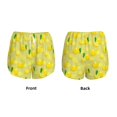 thumbnail image 3 of Daiia Bright Lemons Pattern Women's 2 in 1 Running Shorts - Lightweight Athletic Workout Gym Yoga Shorts Liner with Phone Pockets-Large, 3 of 7