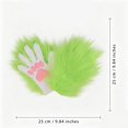 thumbnail image 3 of HJYCHN Halloween Gloves Cat Shaped with Pad Accent Full Finger Style for Women and Men Cosplay Accessory Warm Gloves Light Green One Size, 3 of 4