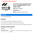 thumbnail image 2 of Tie Rod End and Steering Bellows Kit 4 Piece - Compatible with 2011 - 2015 Dodge Durango 2012 2013 2014, 2 of 2