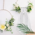 thumbnail image 3 of Scalloped Edge Wreath Sash Bows, Long Tail Decorative Wreath Decorations, Farmhouse Rustic Front Door Indoor Outdoor Home Decor, Spring Summer Wedding Bridal Decorations, 3 of 6
