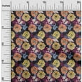 thumbnail image 1 of oneOone Polyester Lycra Black Fabric Florals Diy Clothing Quilting Fabric Print Fabric By Yard 56 Inch Wide, 1 of 4