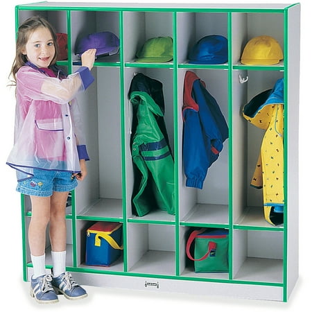 Jonti-Craft Rainbow Accents 5-section Coat Locker