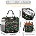 thumbnail image 5 of Black Rawr Dinosaur Skeleton Pattern Womens Lunch Box for Work,Insulated Large Lunch Bag for Tween and Teen,Loncheras Para Mujer,Leakproof Adult Lunch Bag for Work,Beach,Travel,Picnic,Camping, 5 of 7