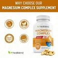 thumbnail image 2 of Healblend Multi Magnesium Complex 500mg – 10 Chelated Forms for Sleep, Muscle, Mood & Heart Support – High Absorption – 60 Capsules (2 Pack), 2 of 9