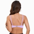 thumbnail image 5 of HCNTES Bikini Tops for Women Only Underwire Swim Top V Neck Adjustable Straps Bathing Suit Tops (Light Purple-A,L), 5 of 9