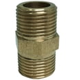 thumbnail image 1 of Tubo de latón Hex Fitting Adaptador directo Rosca macho Conector de agua Modelo_3 Zulema Adaptador de rosca de latón, 1 of 8