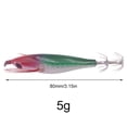 thumbnail image 4 of Señuelo de pesca de camarones de madera con anzuelo de calamar para agua dulce y salada (estilo E), 4 of 5