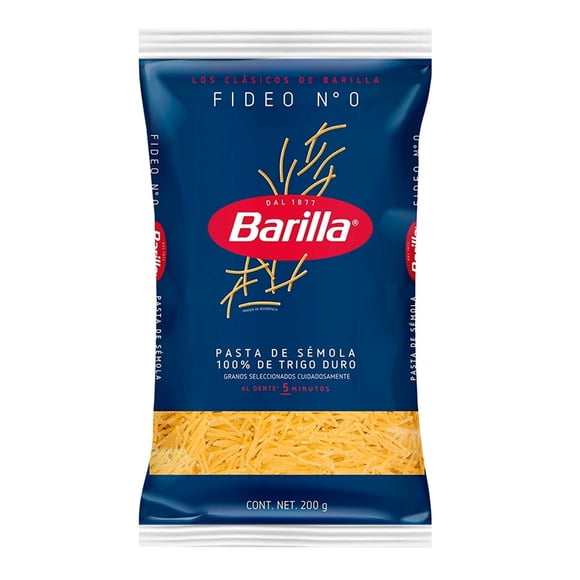 Sopa de fideo Barilla   No.0 200 g