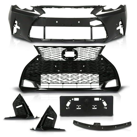 Front Bumper Fit For 2014-2016 Lexus IS IS250 IS200t IS350 to 21 F-Sport Style