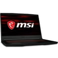 thumbnail image 2 of MSI GF63 Thin Gaming & Entertainment Laptop (Intel i7-10750H 6-Core, 32GB RAM, 1TB PCIe SSD + 1TB  HDD, 15.6" Full HD (1920x1080), Nvidia RTX 3050, Wifi, Bluetooth, Webcam, 1xUSB 3.2, Win 10 Home), 2 of 6