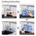 thumbnail image 5 of Yayeee Faucet Mat for Kitchen Sink 14.7" Diatomite Long Splash Guard Pad, Blue Daisy, 5 of 7