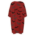 thumbnail image 5 of Bats Sleepshirts For Sleeping Travels Loose Sleepdress Pajama Dress Soft Nightdress Sleepwear, 5 of 7