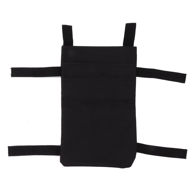 Bolsa de almacenamiento para muletas, bolsa de transporte colgante, organizador de viaje portátil, ligera, para bastón, color negro