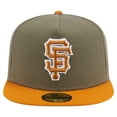 thumbnail image 2 of Men's New Era Olive/Orange San Francisco Giants Two-Tone Color Pack A-Frame 59FIFTY Fitted Hat, 2 of 5