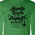 thumbnail image 4 of Inktastic Myrtle Beach is My Happy Place with Palm Trees Long Sleeve T-Shirt, 4 of 5