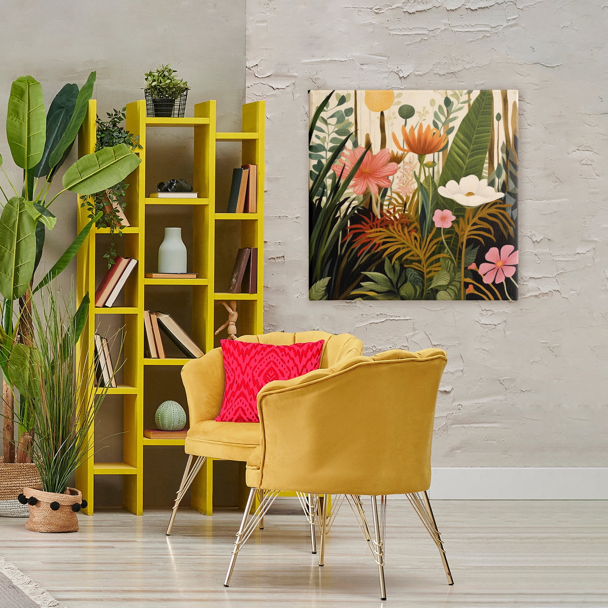 Stupell Industries Botanical Embrace in the Jungle Canvas Wall Art, design by Lazar Studio