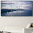 thumbnail image 1 of PixonSign Canvas Print Wall Art Set Watercolor Smudge Stormy Horizon Nature Wilderness Watercolor Modern Art Rustic Landscape Fun Multicolor Ultra for Living Room, Bedroom, Office - 16"x24"x3, 1 of 5