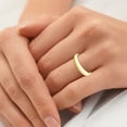 thumbnail image 2 of Pompeii Women's 14k Yellow Gold Stackable High Tapered Dome Polished Band Shiny Ring (,), 2 of 3