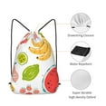 thumbnail image 5 of XMXT Unisex Drawstring Backpack for Women Men, Colorful Fruit Hand Painting Waterproof Gym Bag String Bags for Shopping Sport Travel, m, 5 of 8
