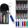 thumbnail image 2 of UYGDUY-12 Pcs Mini LED Flashlights Keychain Bulk Mini Screwdriver Keychain Set Father's Day Adult Tool Favors Prize for Father Men Husband Neighbor Gifts (Red,Yellow,Blue), 2 of 4