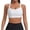 White, variant on KHONTS High Impact Sports Bras for Women Racerback Running Bra Workout Crop Tank Tops Longline Sports Push up Bralettes White XL